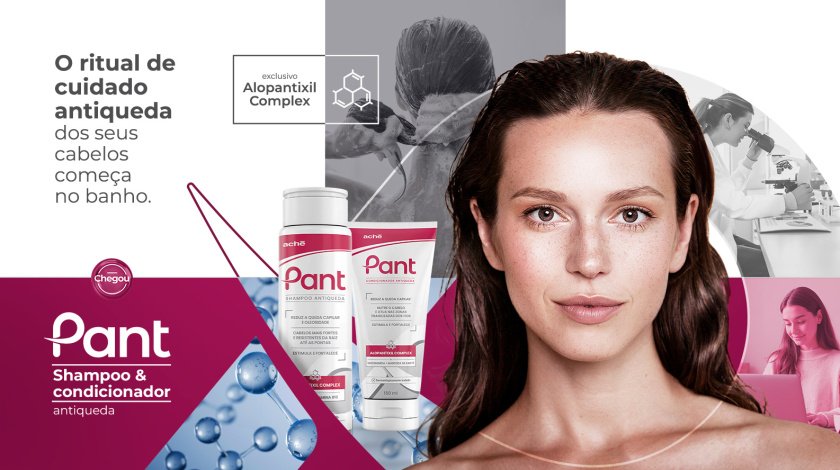 Shampoo Antiqueda Pant Aché - 200mL | Reduz queda, oleosidade e